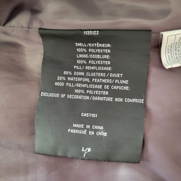 Cole Haan winter coat down filled parka L - Picture 4 of 5